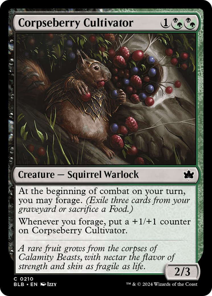 Corpseberry Cultivator (BLB-210) - Bloomburrow - Premium MTG Single from Wizards of the Coast - Just $0.25! Shop now at Game Crave Tournament Store