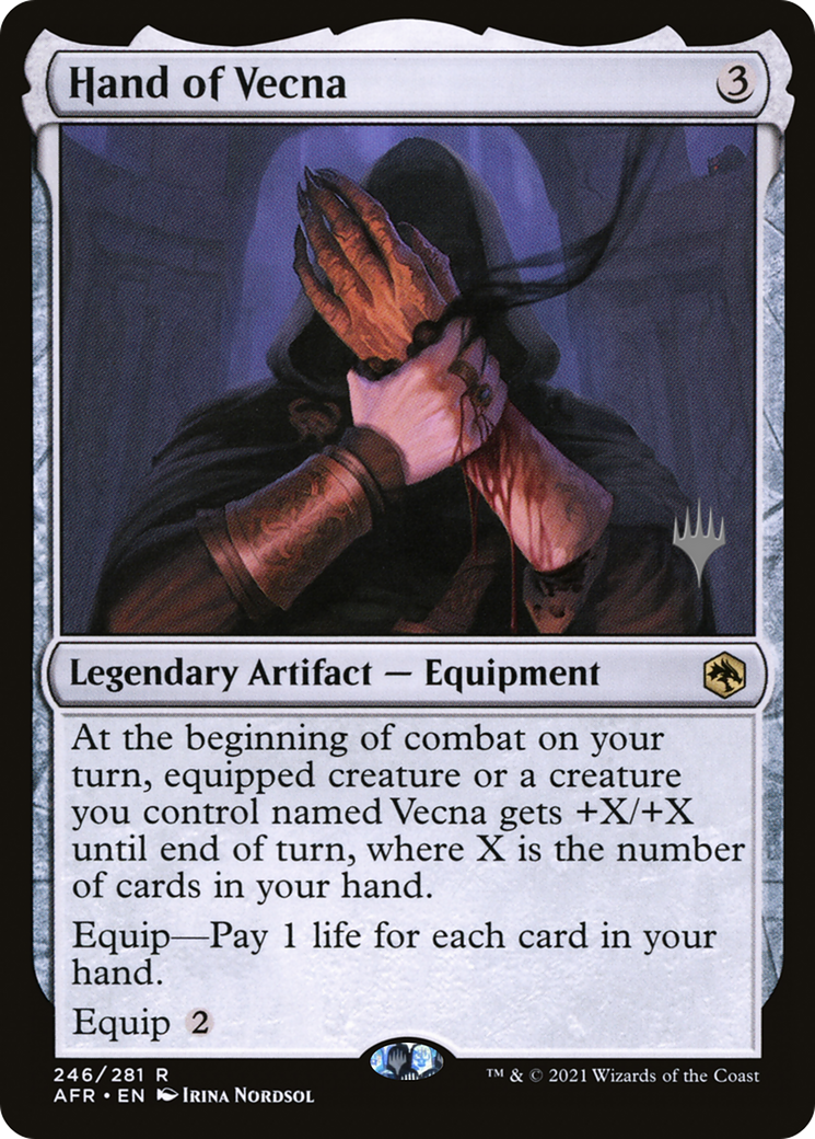 Hand of Vecna (PAFR-246P) - Adventures in the Forgotten Realms Promos Foil
