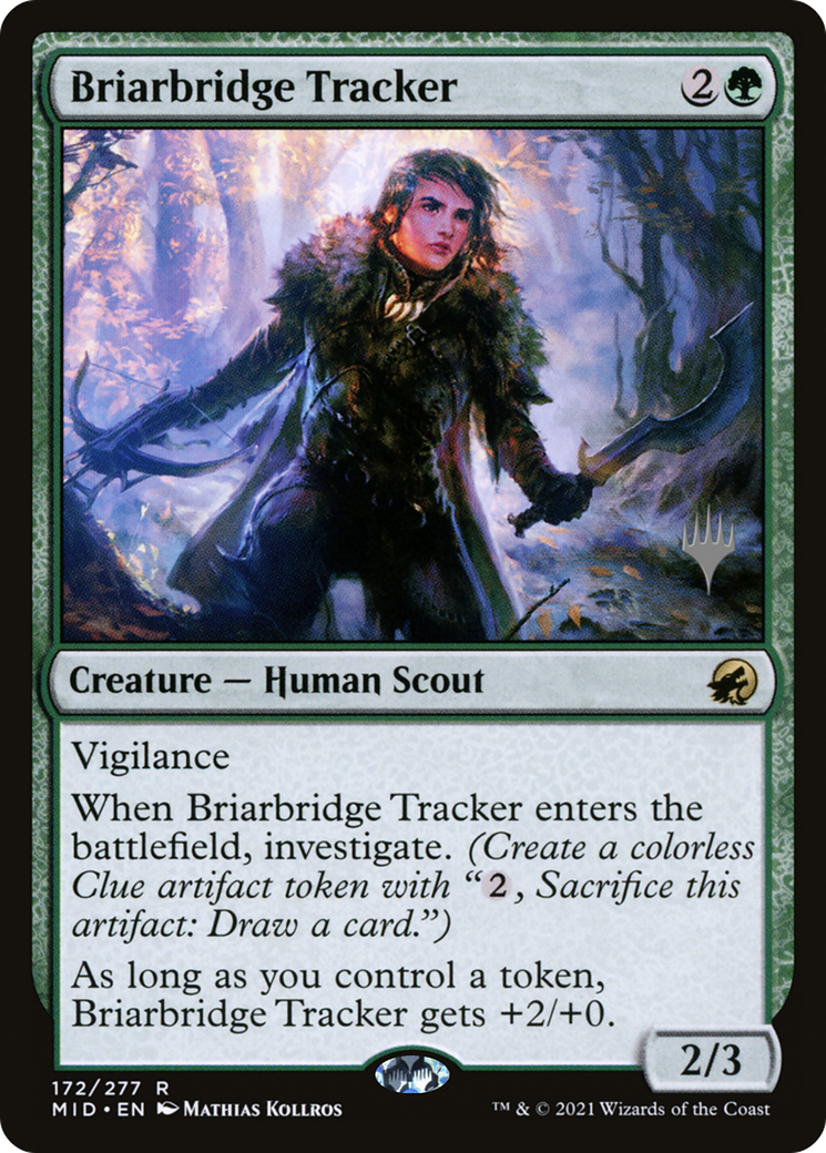 Briarbridge Tracker (PMID-172P) - Innistrad: Midnight Hunt Promos Foil - Premium MTG Single from Wizards of the Coast - Just $0.08! Shop now at Game Crave Tournament Store
