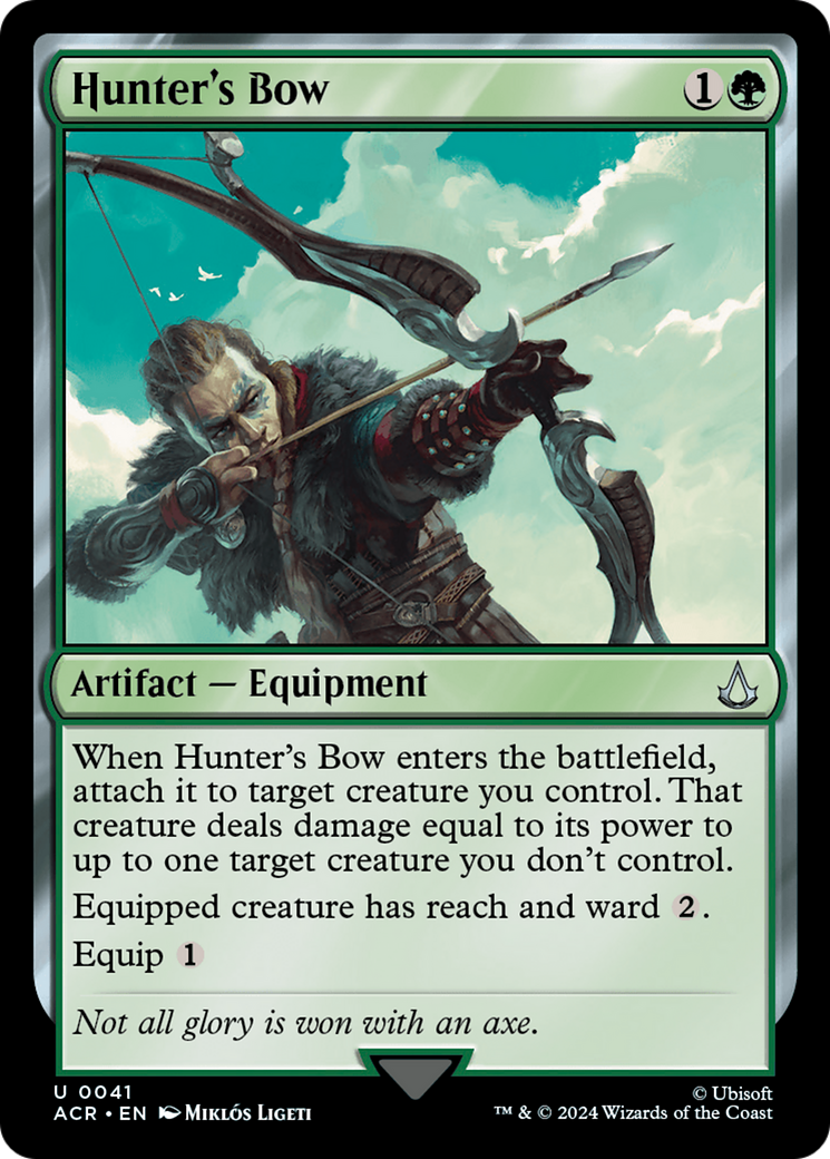 Hunter's Bow (ACR-041) - Assassin's Creed - Premium MTG Single from Wizards of the Coast - Just $0.25! Shop now at Game Crave Tournament Store