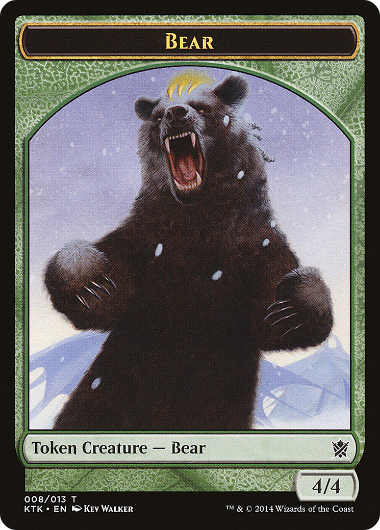 Bear (TKTK-008) - Khans of Tarkir Tokens