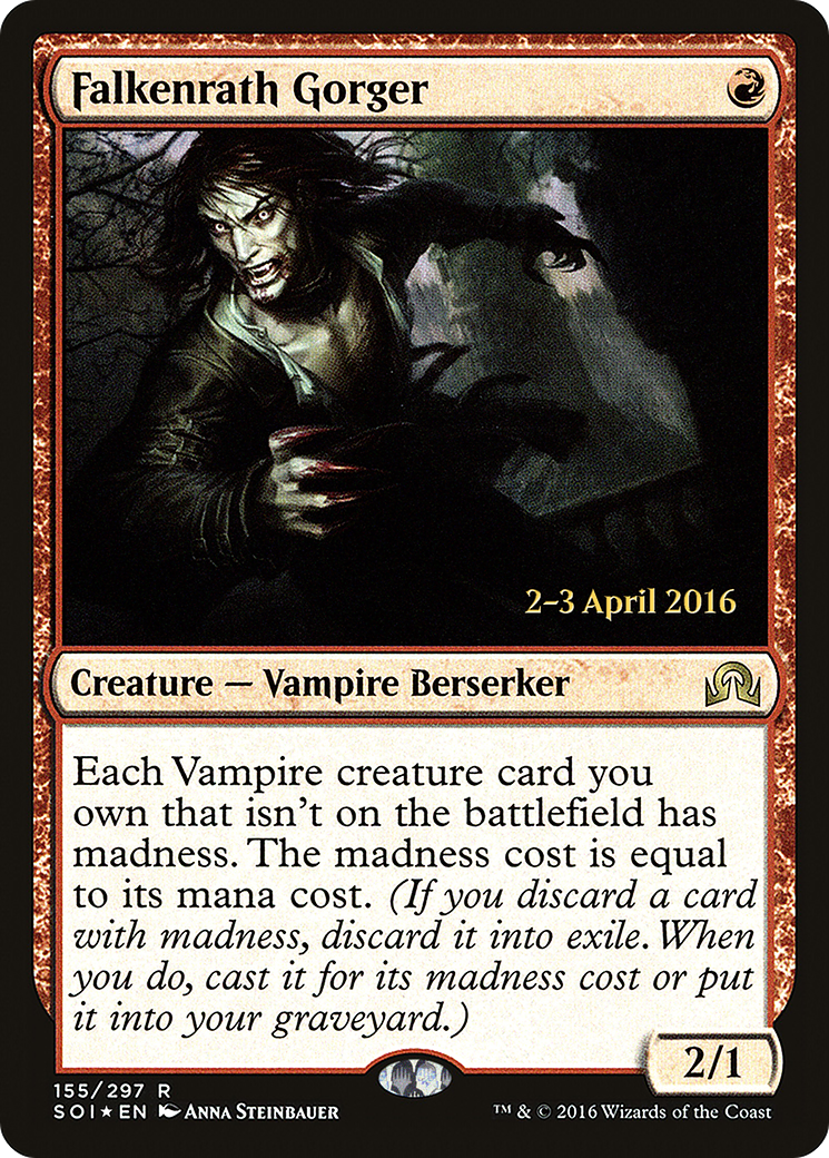 Falkenrath Gorger (PSOI-155S) - Shadows over Innistrad Promos Foil