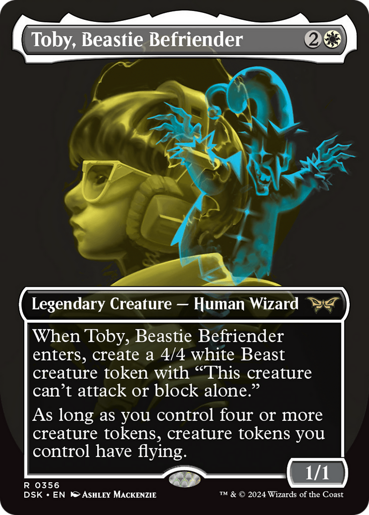 Toby, Beastie Befriender (DSK-356) - Duskmourn: House of Horror (Borderless) - Premium MTG Single from Wizards of the Coast - Just $0.26! Shop now at Game Crave Tournament Store