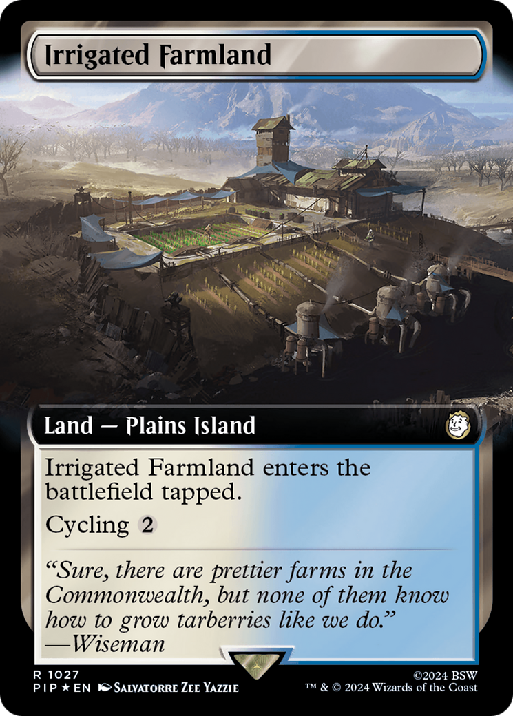 Irrigated Farmland (PIP-1027) - Fallout Foil - Premium MTG Single from Wizards of the Coast - Just $0.74! Shop now at Game Crave Tournament Store