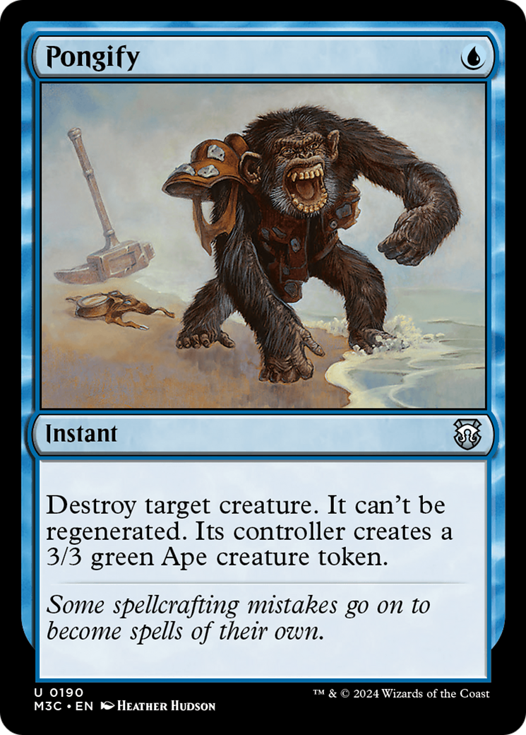 Pongify (M3C-190) - Modern Horizons 3 Commander Foil - Premium MTG Single from Wizards of the Coast - Just $1.70! Shop now at Game Crave Tournament Store