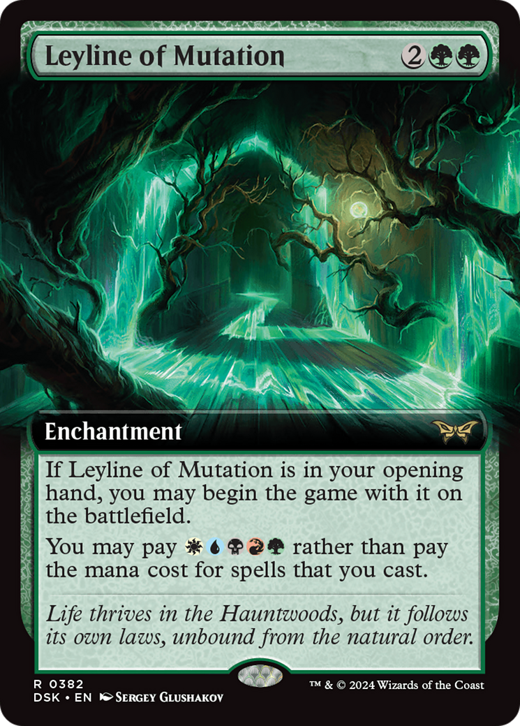 Leyline of Mutation (DSK-382) - Duskmourn: House of Horror: (Extended Art) - Premium MTG Single from Wizards of the Coast - Just $0.26! Shop now at Game Crave Tournament Store