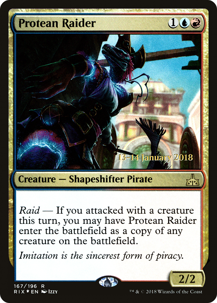 Protean Raider (PRIX-167S) - Rivals of Ixalan Promos Foil