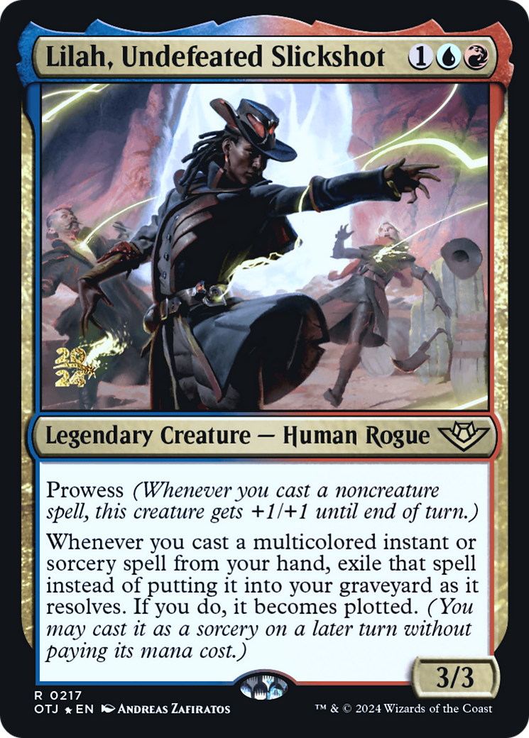 Lilah, Undefeated Slickshot (POTJ-217S) - Outlaws of Thunder Junction Promos Foil - Premium MTG Single from Wizards of the Coast - Just $0.38! Shop now at Game Crave Tournament Store