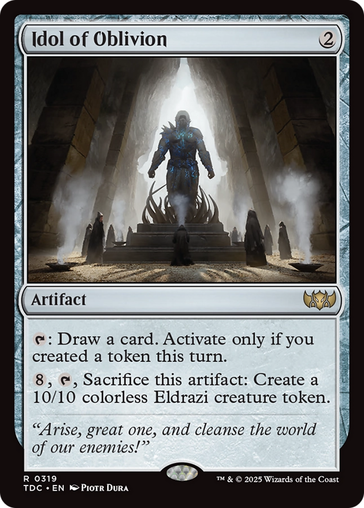Idol of Oblivion (TDC-319) - Tarkir: Dragonstorm Commander - Premium MTG Single from Wizards of the Coast - Just $0.14! Shop now at Game Crave Tournament Store
