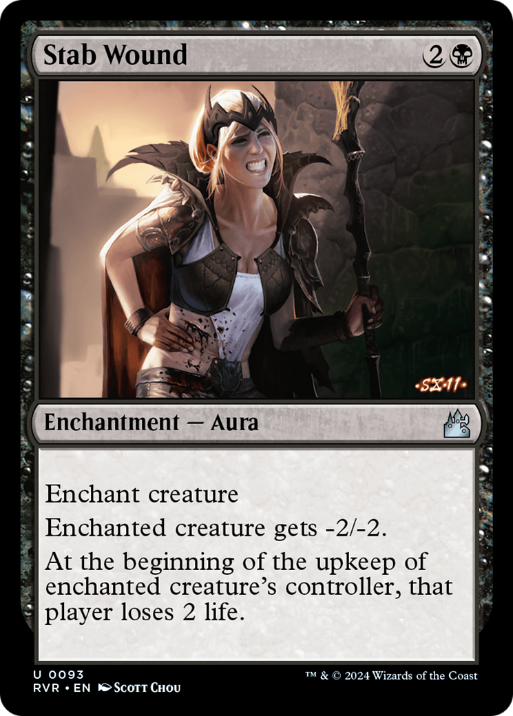 Stab Wound (RVR-093) - Ravnica Remastered Foil - Premium MTG Single from Wizards of the Coast - Just $0.25! Shop now at Game Crave Tournament Store