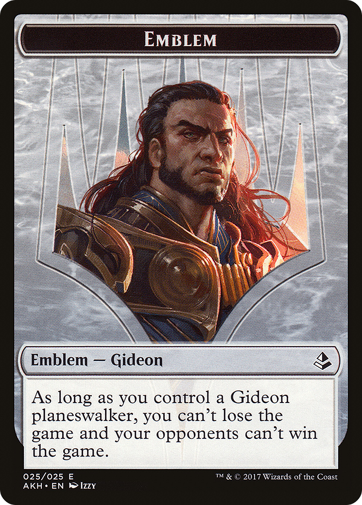Gideon of the Trials Emblem (TAKH-025) - Amonkhet Tokens