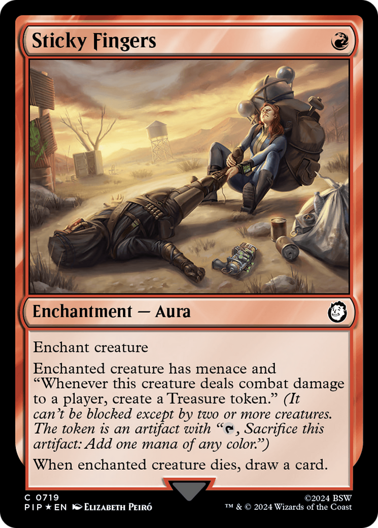 Sticky Fingers (PIP-719) - Fallout Foil - Premium MTG Single from Wizards of the Coast - Just $7.83! Shop now at Game Crave Tournament Store