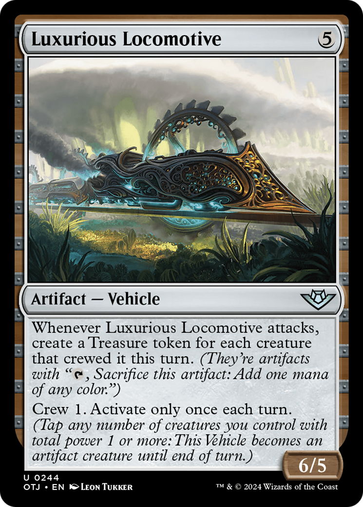 Luxurious Locomotive (OTJ-244) - Outlaws of Thunder Junction Foil - Premium MTG Single from Wizards of the Coast - Just $0.26! Shop now at Game Crave Tournament Store