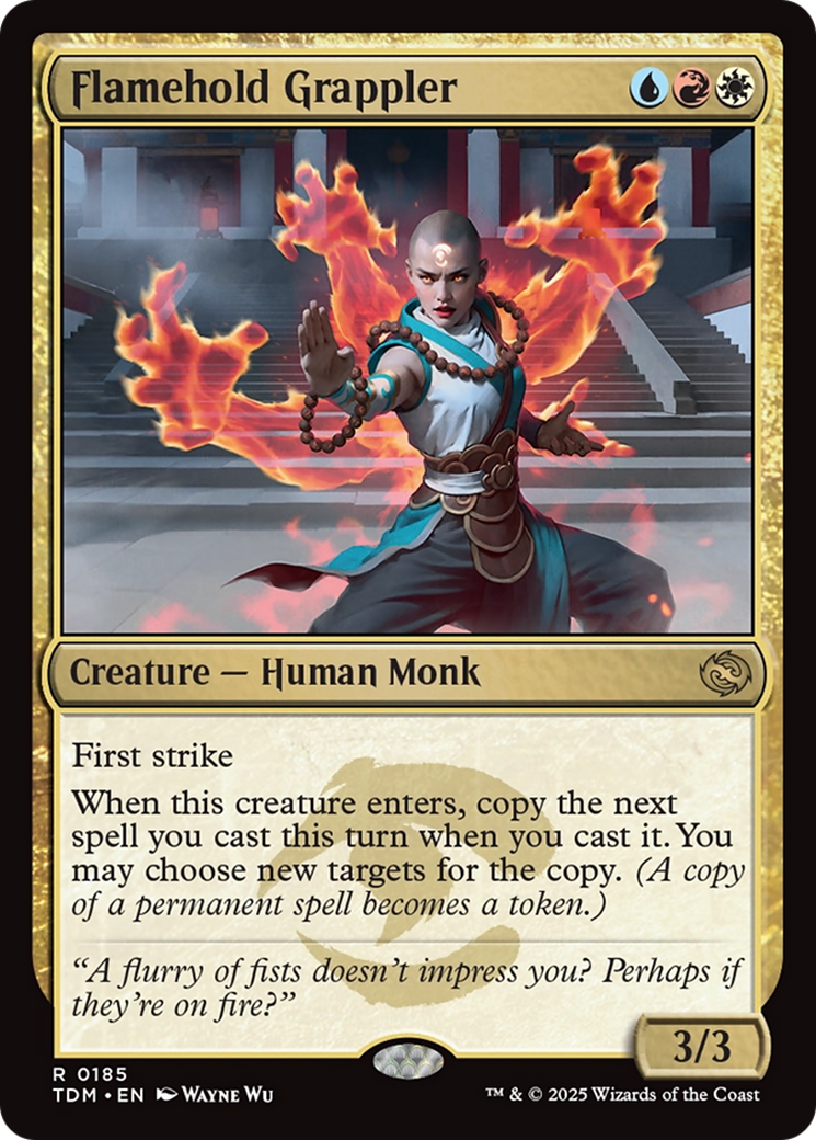 Flamehold Grappler (TDM-185) - Tarkir: Dragonstorm Foil - Premium MTG Single from Wizards of the Coast - Just $0.08! Shop now at Game Crave Tournament Store