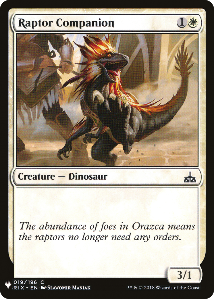 Raptor Companion (MB1-205) - Mystery Booster