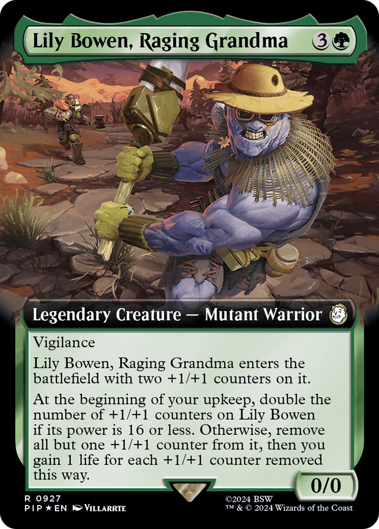 Lily Bowen, Raging Grandma (PIP-927) - Fallout: (Extended Art) - Premium MTG Single from Wizards of the Coast - Just $1.37! Shop now at Game Crave Tournament Store