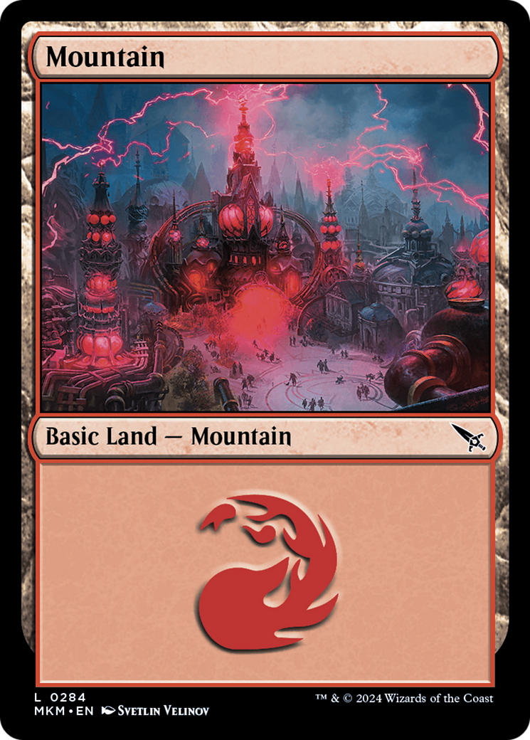 Mountain (MKM-284) - Murders at Karlov Manor - Premium MTG Single from Wizards of the Coast - Just $0.24! Shop now at Game Crave Tournament Store