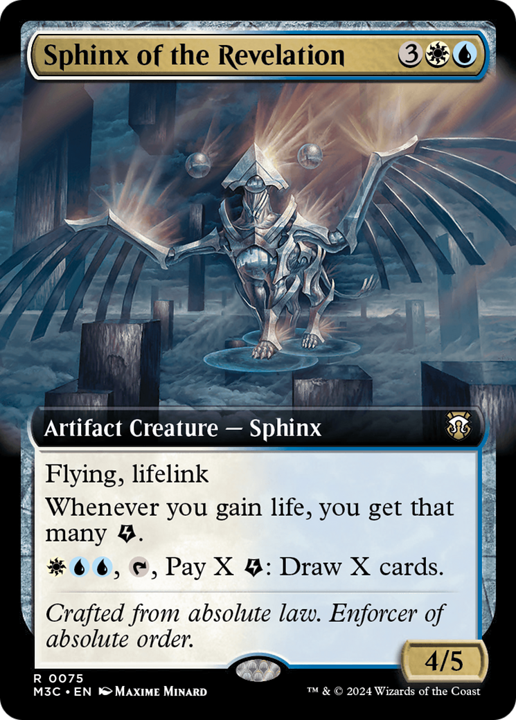 Sphinx of the Revelation (M3C-075) - Modern Horizons 3 Commander: (Extended Art) Foil - Premium MTG Single from Wizards of the Coast - Just $0.27! Shop now at Game Crave Tournament Store