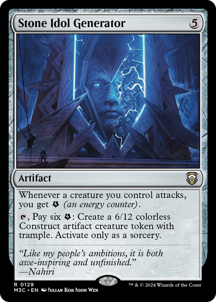 Stone Idol Generator (M3C-129) - Modern Horizons 3 Commander - Premium MTG Single from Wizards of the Coast - Just $0.25! Shop now at Game Crave Tournament Store