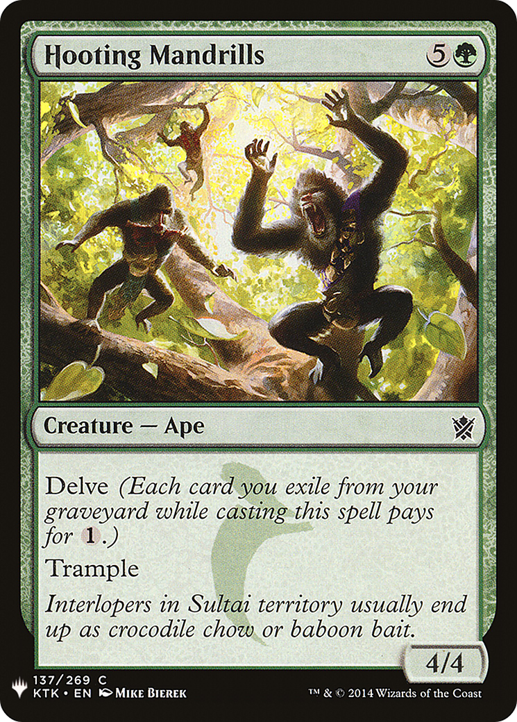 Hooting Mandrills (MB1-1237) - Mystery Booster