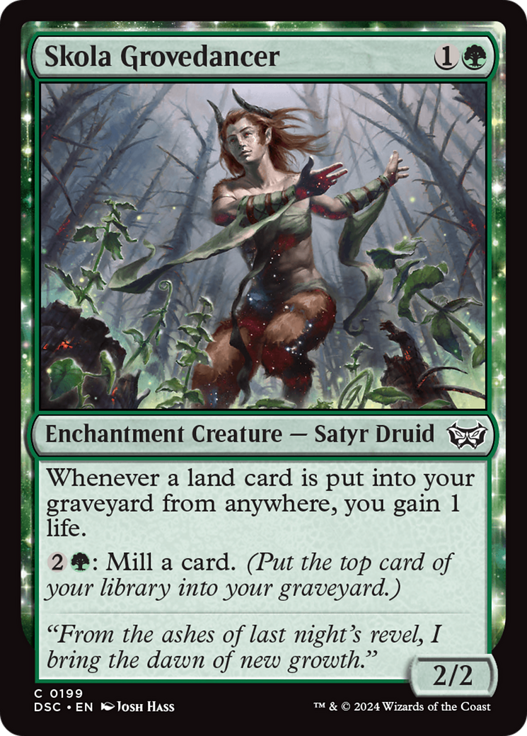 Skola Grovedancer (DSC-199) - Duskmourn: House of Horror Commander - Premium MTG Single from Wizards of the Coast - Just $0.25! Shop now at Game Crave Tournament Store
