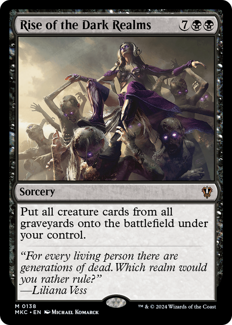 Rise of the Dark Realms (MKC-138) - Murders at Karlov Manor Commander - Premium MTG Single from Wizards of the Coast - Just $2.82! Shop now at Game Crave Tournament Store