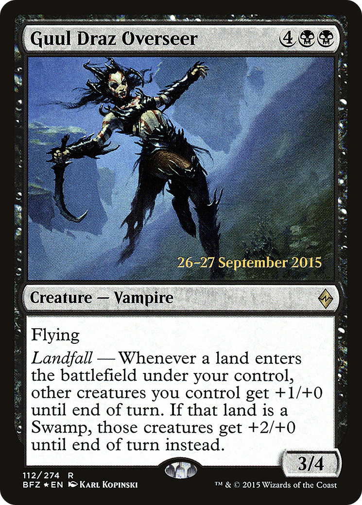 Guul Draz Overseer (PBFZ-112S) - Battle for Zendikar Promos Foil
