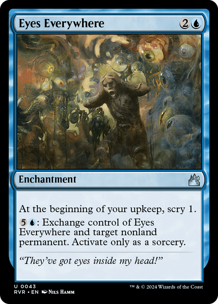 Eyes Everywhere (RVR-043) - Ravnica Remastered - Premium MTG Single from Wizards of the Coast - Just $0.25! Shop now at Game Crave Tournament Store