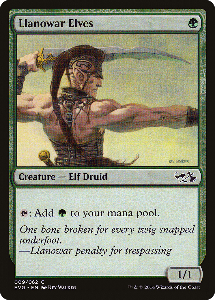 Llanowar Elves (EVG-009) - Duel Decks Anthology: Elves vs. Goblins