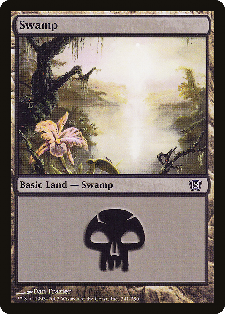 Swamp (8ED-341★) - 8th Edition