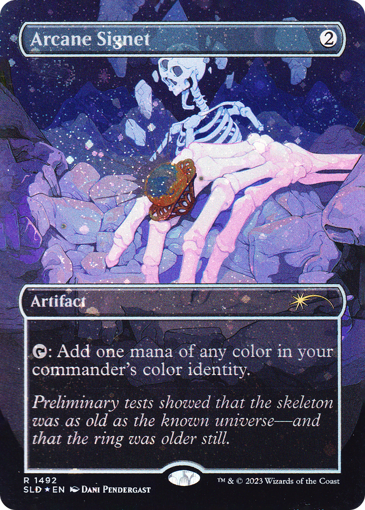 Arcane Signet (SLD-1492★) - Secret Lair Drop (Borderless) Foil - Premium MTG Single from Wizards of the Coast - Just $61.89! Shop now at Game Crave Tournament Store