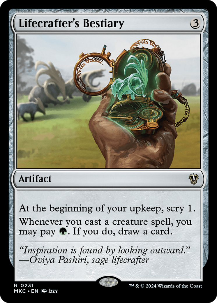 Lifecrafter's Bestiary (MKC-231) - Murders at Karlov Manor Commander - Premium MTG Single from Wizards of the Coast - Just $0.25! Shop now at Game Crave Tournament Store