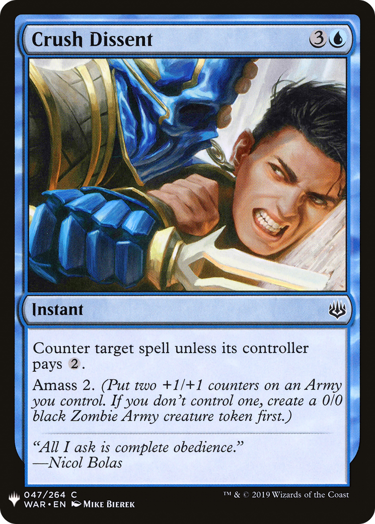 Crush Dissent (MB1-339) - Mystery Booster