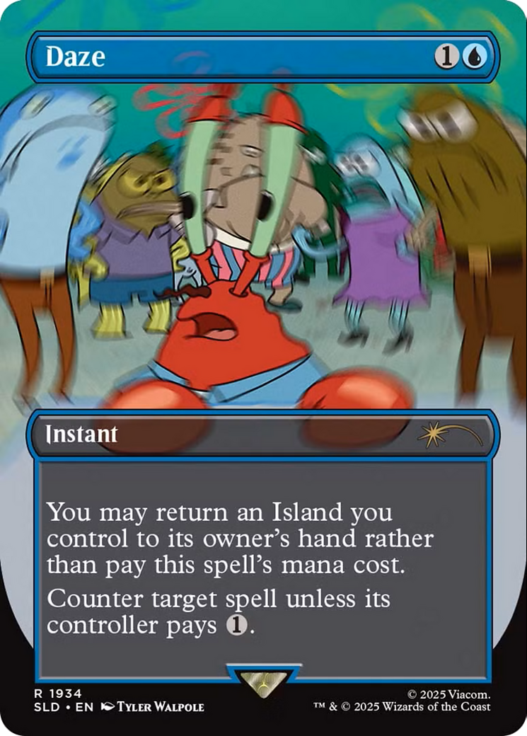 Daze (SLD-1934) - Secret Lair Drop (Borderless) Foil