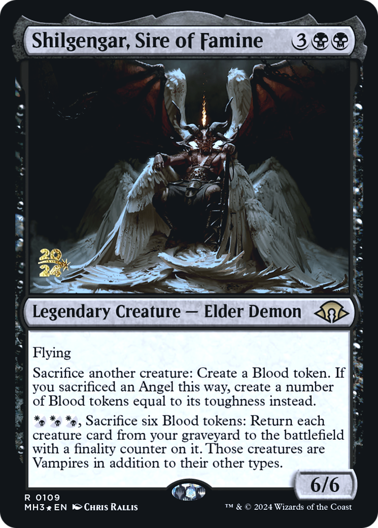 Shilgengar, Sire of Famine (PMH3-109S) - Modern Horizons 3 Promos Foil - Premium MTG Single from Wizards of the Coast - Just $0.50! Shop now at Game Crave Tournament Store