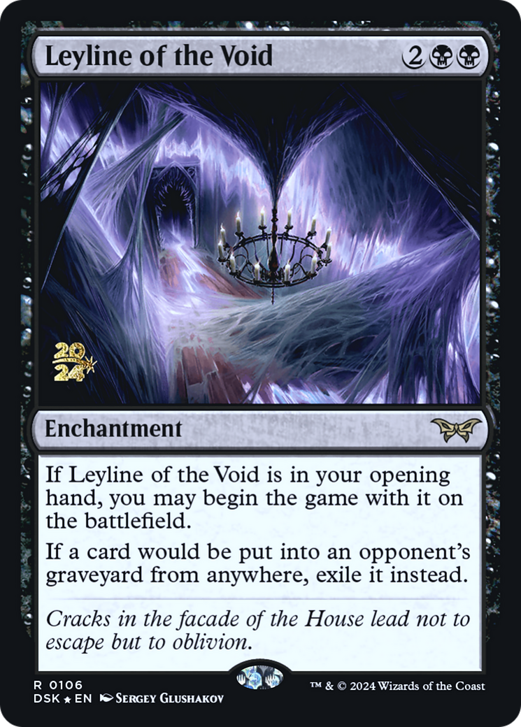 Leyline of the Void (PDSK-106S) - Duskmourn: House of Horror Promos Foil - Premium MTG Single from Wizards of the Coast - Just $0.69! Shop now at Game Crave Tournament Store