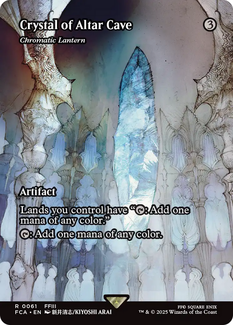 Chromatic Lantern (FCA-061) - FINAL FANTASY: Through the Ages / Crystal of Altar Cave (Borderless) Foil - Premium MTG Single from Wizards of the Coast - Just $10.88! Shop now at Game Crave Tournament Store