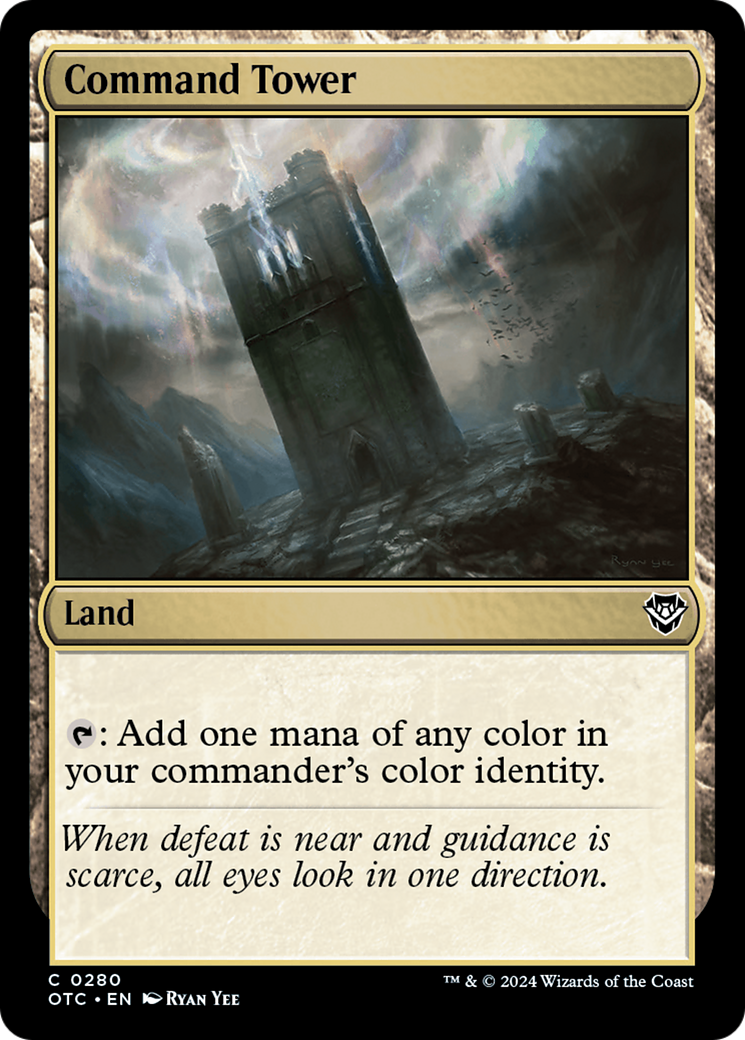 Command Tower (OTC-280) - Outlaws of Thunder Junction Commander - Premium MTG Single from Wizards of the Coast - Just $0.25! Shop now at Game Crave Tournament Store