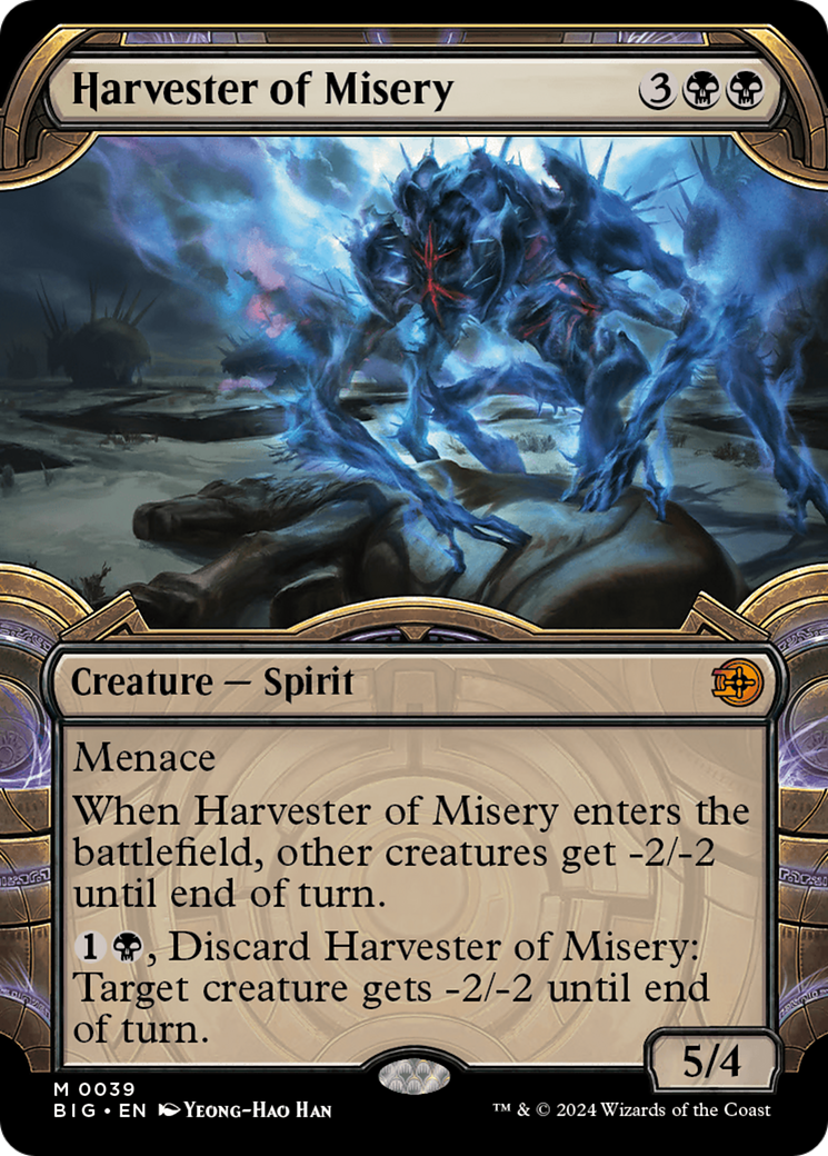 Harvester of Misery (BIG-039) - The Big Score: (Extended Art) (Borderless) Foil - Premium MTG Single from Wizards of the Coast - Just $14.57! Shop now at Game Crave Tournament Store