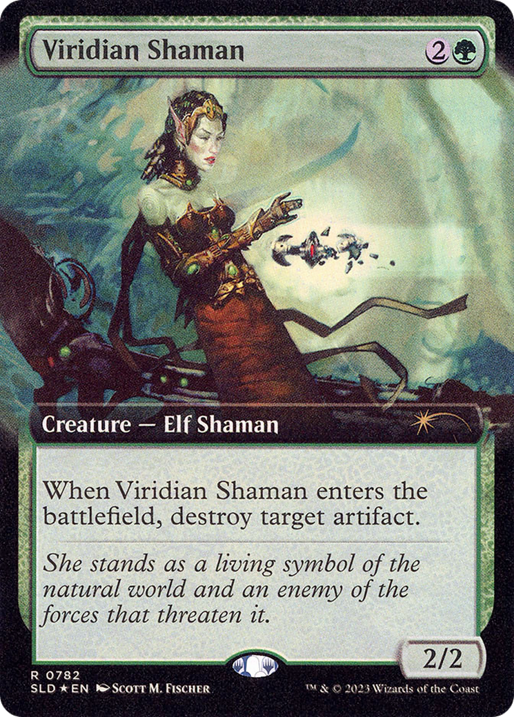 Viridian Shaman (SLD-782) - Secret Lair Drop: (Extended Art) Foil - Premium MTG Single from Wizards of the Coast - Just $0.29! Shop now at Game Crave Tournament Store