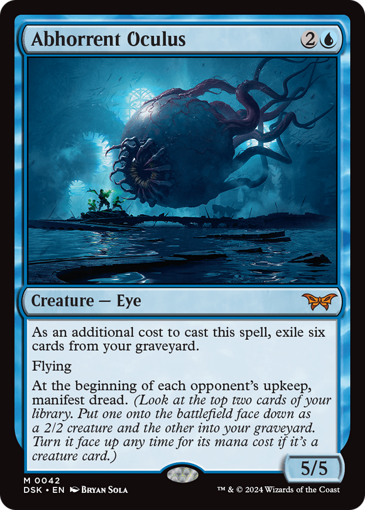 Abhorrent Oculus (DSK-042) - Duskmourn: House of Horror - Premium MTG Single from Wizards of the Coast - Just $12.88! Shop now at Game Crave Tournament Store