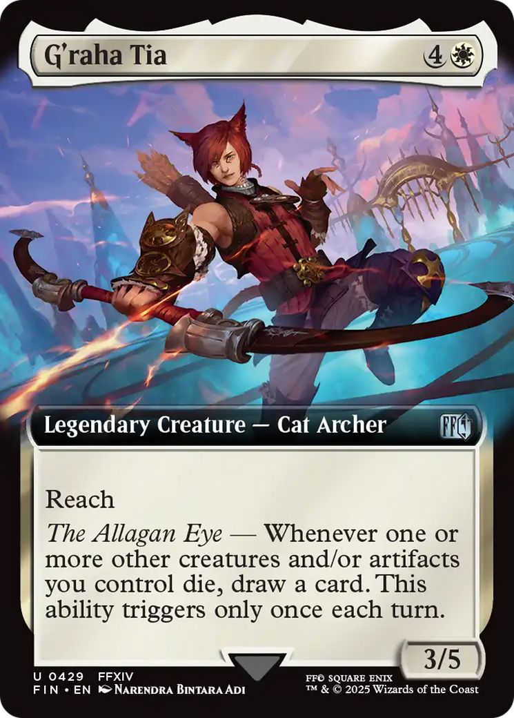 G'raha Tia (FIN-429) - FINAL FANTASY: (Extended Art) Foil - Premium MTG Single from Wizards of the Coast - Just $3.45! Shop now at Game Crave Tournament Store