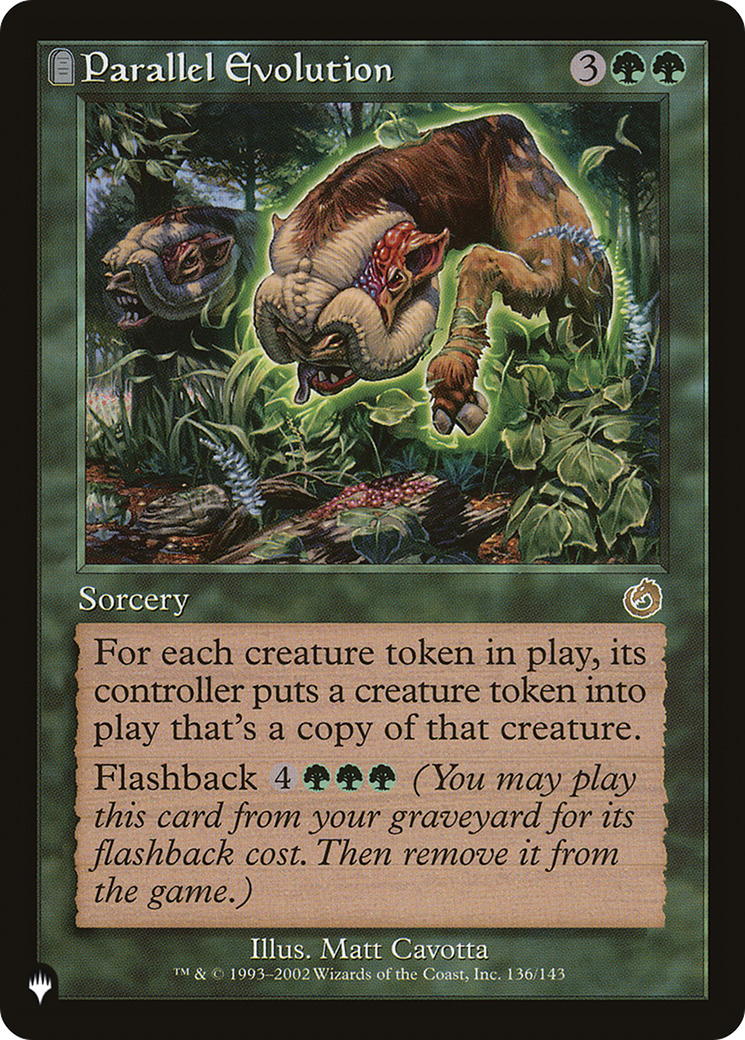 Parallel Evolution (PLIST-187) - The List: (tombstone)