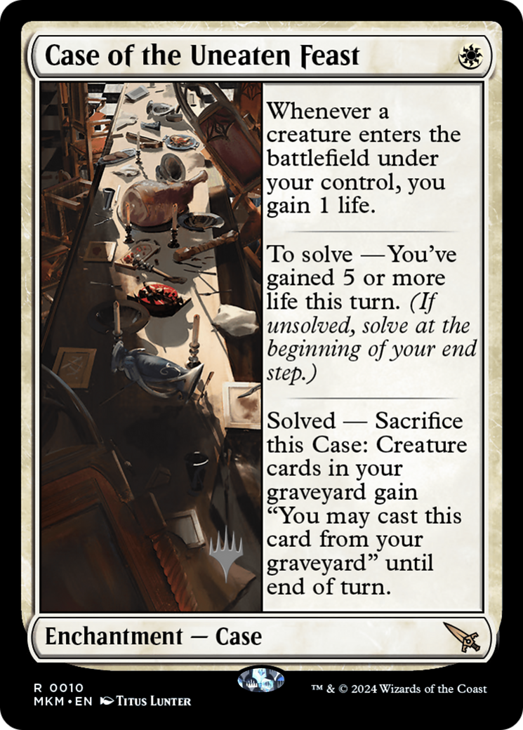 Case of the Uneaten Feast (PMKM-10P) - Murders at Karlov Manor Promos Foil - Premium MTG Single from Wizards of the Coast - Just $1.56! Shop now at Game Crave Tournament Store