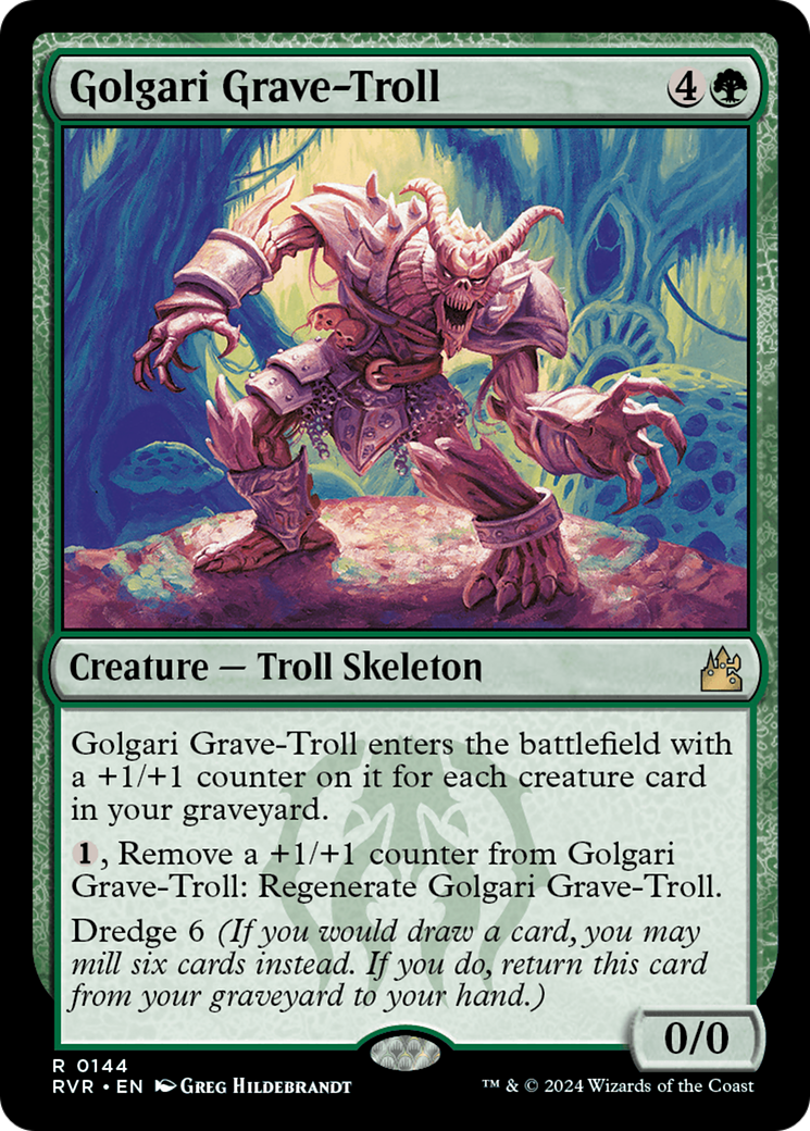 Golgari Grave-Troll (RVR-144) - Ravnica Remastered Foil - Premium MTG Single from Wizards of the Coast - Just $2.22! Shop now at Game Crave Tournament Store