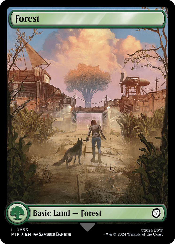 Forest (PIP-853) - Fallout Foil - Premium MTG Single from Wizards of the Coast - Just $4.49! Shop now at Game Crave Tournament Store