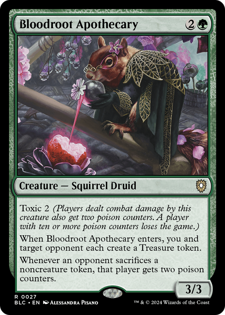 Bloodroot Apothecary (BLC-027) - Bloomburrow Commander - Premium MTG Single from Wizards of the Coast - Just $1.36! Shop now at Game Crave Tournament Store