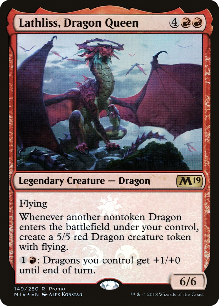 Lathliss, Dragon Queen (PRES-149★) - Resale Promos Foil