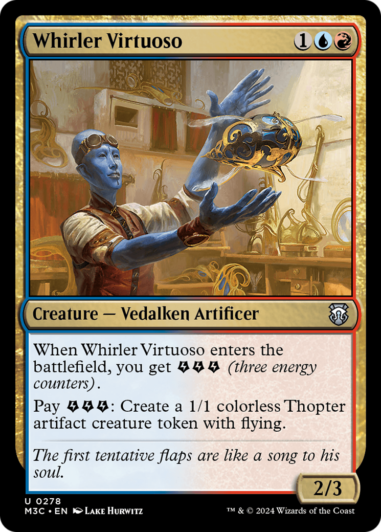Whirler Virtuoso (M3C-278) - Modern Horizons 3 Commander Foil - Premium MTG Single from Wizards of the Coast - Just $0.25! Shop now at Game Crave Tournament Store