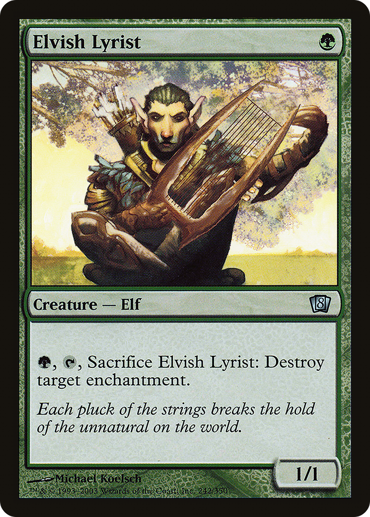 Elvish Lyrist (8ED-242★) - 8th Edition Foil